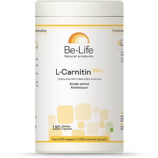 Be-Life L-Carnitin 650+ 180 Capsules | Afslanken en gewicht verliezen
