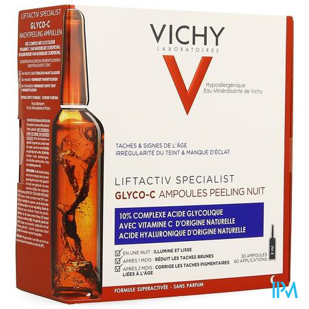 Vichy Liftactiv Glyco-c Ampoules 30x1,8ml | Soins de nuit