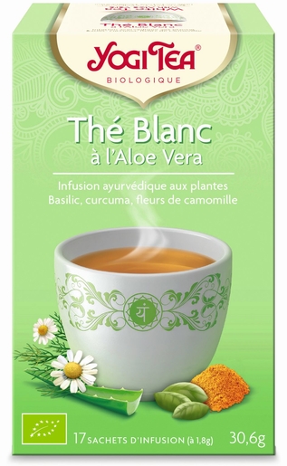Yogi Tea White Tea Aloe Vera Bio Zakjes | Bioproducten