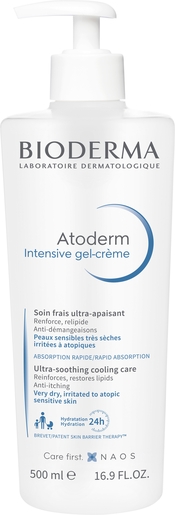 Bioderma Atoderm Intensive Gel Creme 500Ml | Hydratation - Nutrition