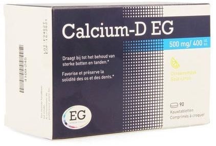Calcium-D 500mg/400UI  90 comprimés | Confort osseux - Ostéoporose