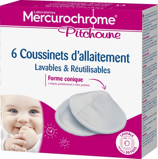 Mercurochrome Coussinet Allaitement Reutil. 6 | Maman