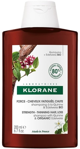 Klorane Versterkende Stimulerende Shampoo Kinine 200ml | Uitval