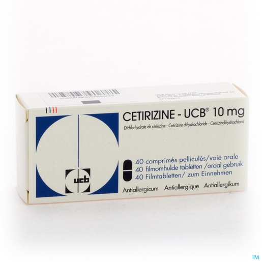 Cetirizine UCB 10mg 40 Tabletten | Huid