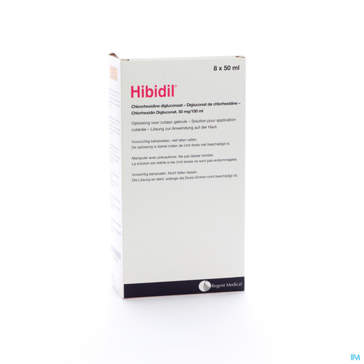Hibidil Oplossing 8x50ml Unidosis | Ontsmettingsmiddelen - Infectiewerende middelen