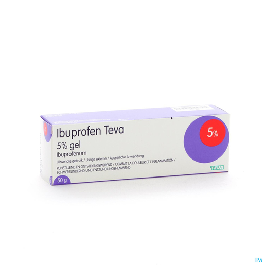 Ibuprofen Teva Gel 50g | Spieren - Gewrichten - Spierpijn