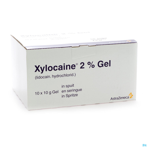 Xylocaïne Gel Spuit 10x10g 2% | Verdovende middelen