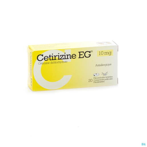 Cetirizine EG 10mg 20 Tabletten | Huid