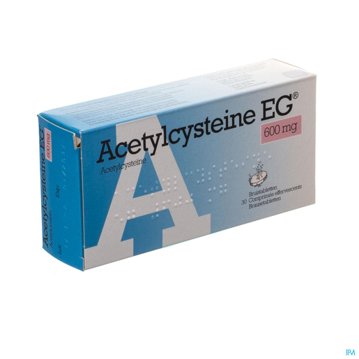 Acetylcysteine EG 600mg 30 Comprimés Effervescents | Toux grasse
