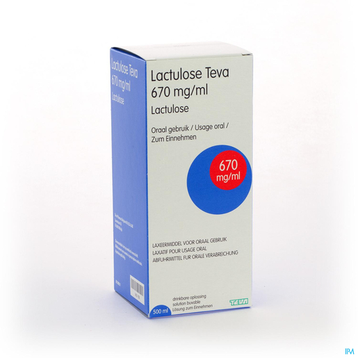 Lactulose Teva 670mg/ml Solution Buvable 500ml | Constipation