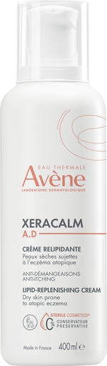 Avène XeraCalm A.D. Vetinbrengende Crème 400ml | Eczeem - Psoriasis - Schilfers