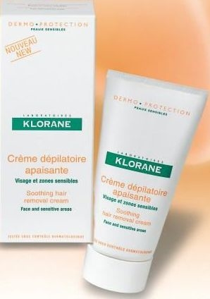 Klorane Crème Dépilatoire Apaisante Visage et Zones Sensibles 75ml | Anti pilosité
