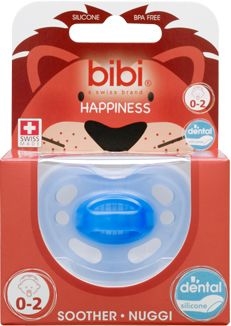 Bibi Happiness Sucette Dental Bleu (de 0 à 2 mois) | Sucettes