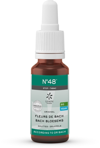 Fleurs Du Dr. Bach (Lemon Pharma) Bio N48 Stop Tabac 20ml | Spécialités - Rescue