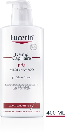 Eucerin DermoCapillaire pH5 Milde Shampoo Gevoelige Hoofdhuid 400ml | Shampoo
