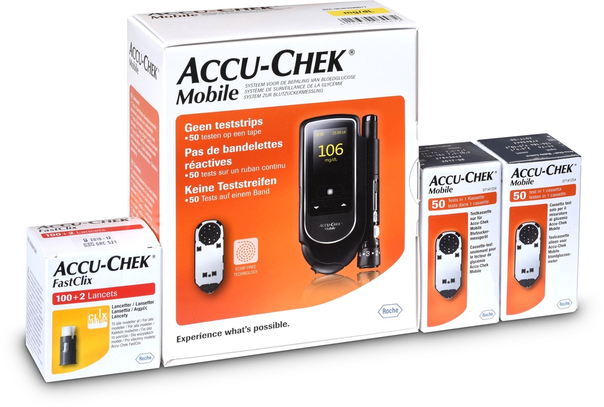 Accu Chek Mobile Kit Lecteur De Glycemie
