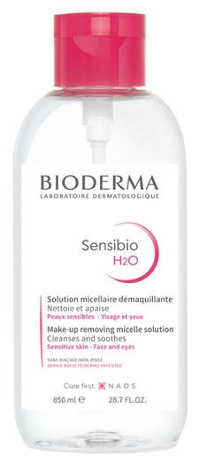 Bioderma Sensibio H2O Solution Micellaire Peaux Sensibles 850ml | Démaquillants - Nettoyage