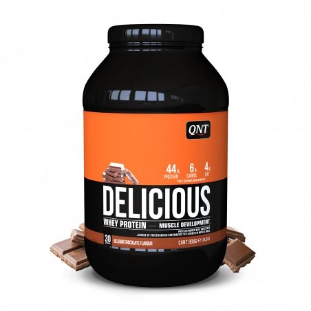 QNT Delicious Whey Protein Belgian Chocolate 908 g | Afslanken en gewicht verliezen