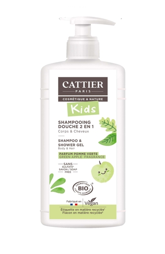 Cattier Kids Bio 2-in-1 Shampoo Ontwarrend Appel 500 ml | Bad - Douche
