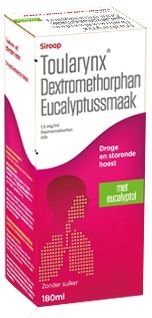 Toularynx Dextromethorfan Eucalyptus 1,5mg/ml Siroop 180ml | Droge hoest