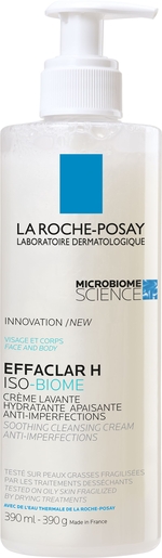 La Roche-Posay Effaclar H Isobiome Crème Lavante 390ml | Acné - Imperfections