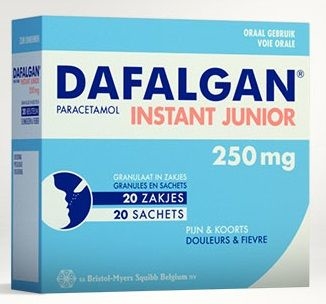 Dafalgan Instant Junior 250mg 20 Sachets | Maux de tête - Douleurs diverses