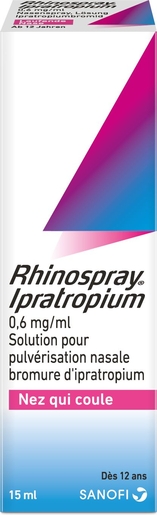 Rhinospray Ipratropium 0.6mg/ml Solution Nasale 15ml | Nez bouché - Décongestionnant