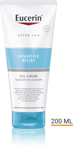 Eucerin After-Sun Sensitive Relief Gel-Crème Gezicht en Lichaam Tube 200ml | After Sun