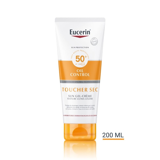 Sun Oil Control SPF 50+ Toucher Sec Gel-Crème Texture Ultra-Légère 200ml | Crèmes solaires
