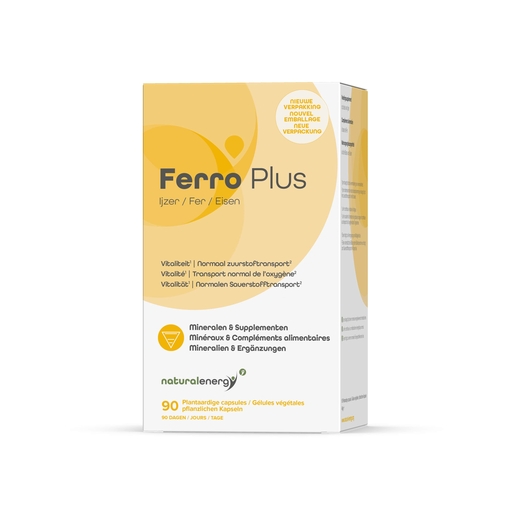 Natural Energy Ferro Plus 90 Capsules | Ijzer