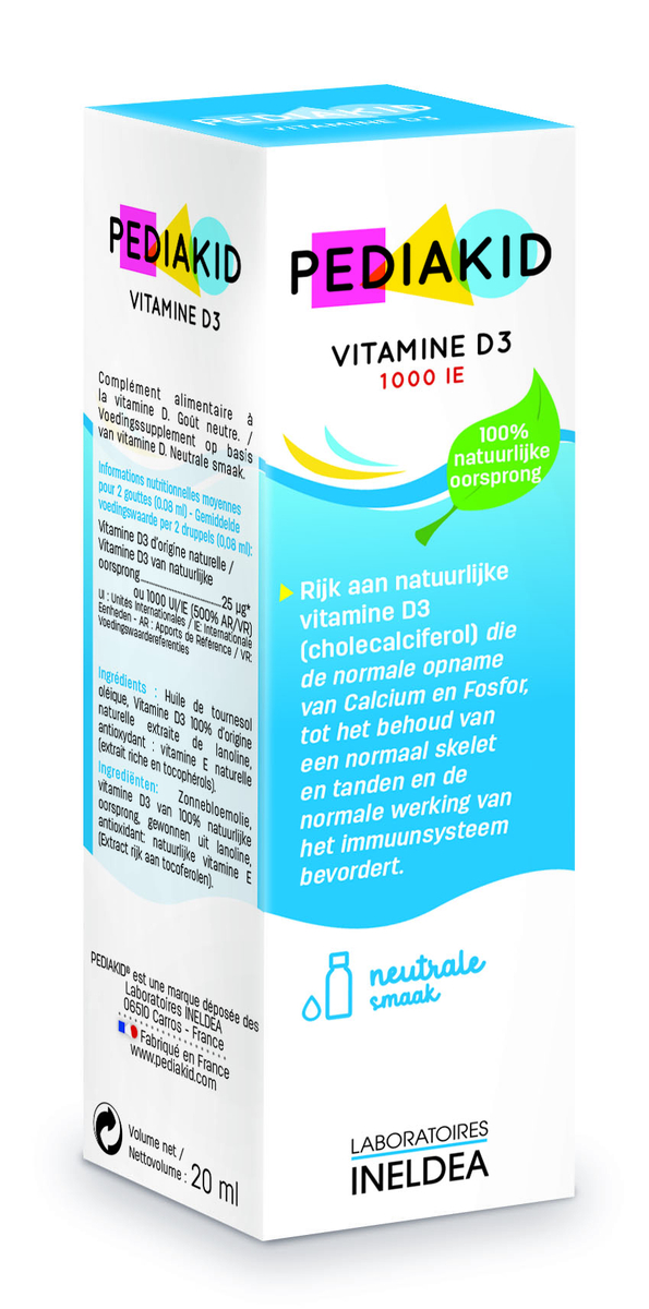 PEDIAKID VITAMINE D3 20 ML : Vitamine D