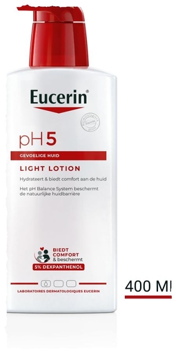 Eucerin pH5 Light Lotion Normale tot Droge en Gevoelige Huid met pomp  400ml | Droge huid - Hydratatie