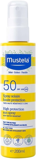 Mustela Lait Solaire Très Haute Protection Ip50+ 200ml | Crèmes solaires