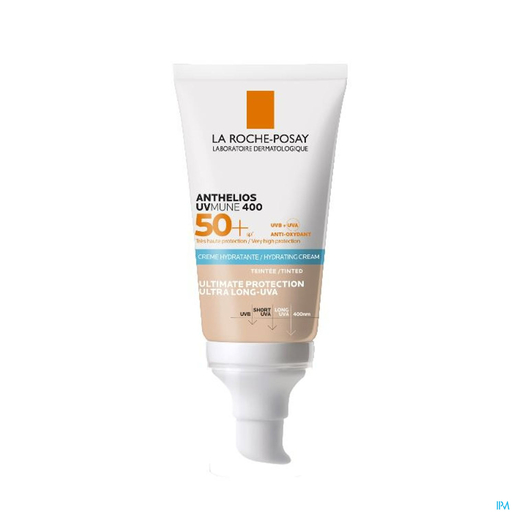 La Roche-Posay Anthelios UVMUNE 400 hydraterende getinte crème SPF 50+ 50 ml | Zonnebescherming