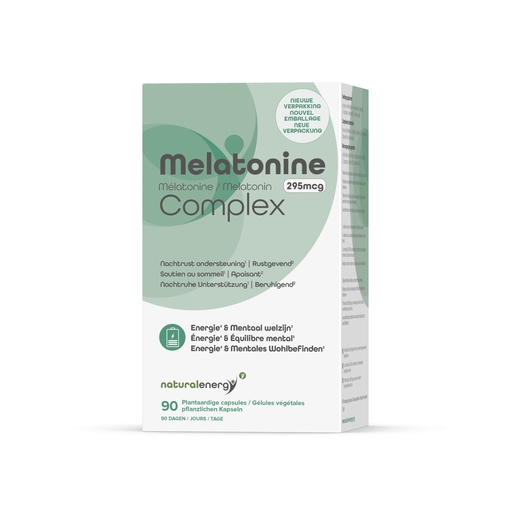 Natural Energy Melatonine Complex 295 MCG 90 Capsules | Vermoeidheid - Herstel
