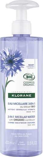 Klorane Korenbloem Micellair Water 400 ml | Make-upremovers - Reiniging
