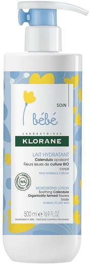 Klorane Bébé Lait Hydratant 500ml | Sécheresse cutanée - Hydratation