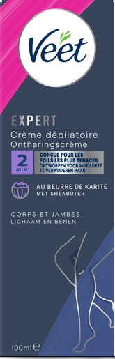 Veet Expert Crème Dépilatoire Corps Jambes 100ml | Epilation