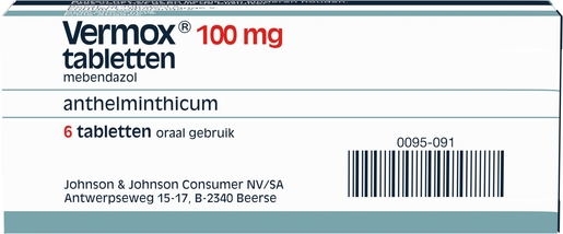 Vermox 100mg 6 Tabletten | Darmwormen