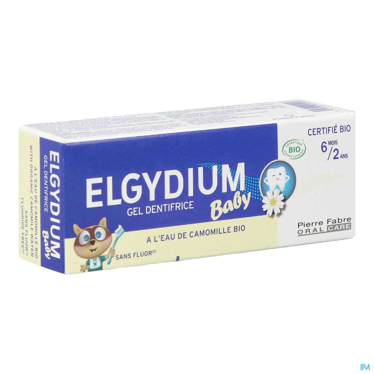 ELGYDIUM Baby - Dentifrice bébé 6 mois /2 ans – certifié BIO