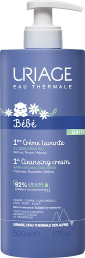 Uriage Bébé Crème Lavante 500ml | Bain - Toilette