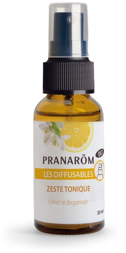Pranarôm Les Diffusables Verkwikkende Zeste Bio Spray 30 ml | Verspreider en essentiële oliën voor verspreiding