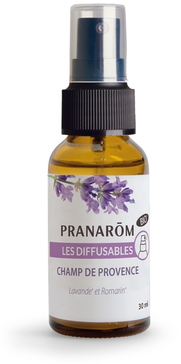 Pranarôm Les Diffusables Champ de Provence Bio Spray 30ml | Diffuseurs et mélanges d'huiles essentielles pour diffusion