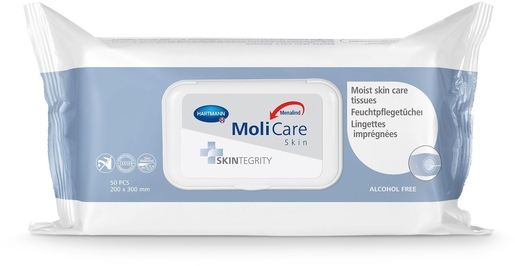 MoliCare Skin Clean 50 Lingettes Imprégnées | Hygiène