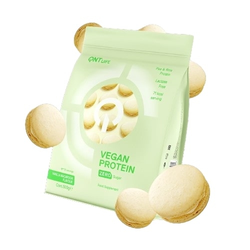 QNT Vegan Protein Vanilla Macaroon 500g | Eiwitdiëten