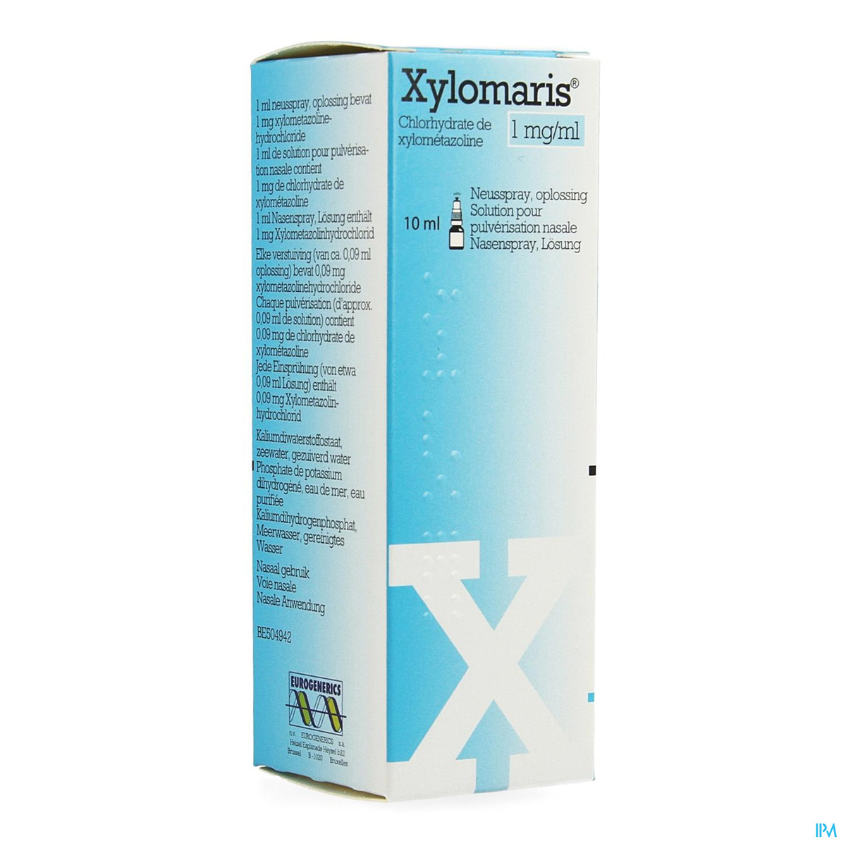 Xylomaris 1mg/ml Neusspray Oplossing 10ml | Verstopte neus of -druppels