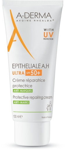 A-Derma Epitheliale AH Ultra SPF50+ 100 ml | Roodheid - Wondgenezing