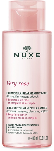 Nuxe Very Rose Verzachtend Micellair Water 3-in-1 400 ml | Make-upremovers - Reiniging