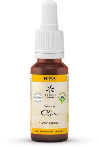 Fleurs du Dr. Bach (Lemon Pharma) Bio N23 Olive 20ml | Produits Bio
