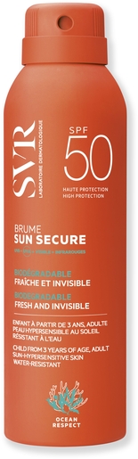 Sun Secure Brume SPF50+ 200ml | Crèmes solaires
